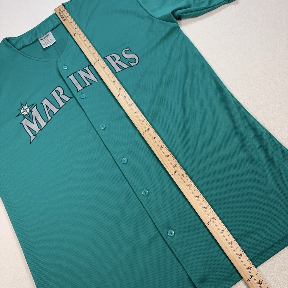 Seattle Mariners Ichiro Baseball Jersey Men's XL Teal 51 Lightweight‎ 2011 - Picture 10 of 13